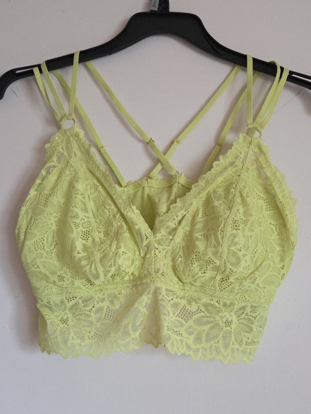Women’s Lace Bralette - Lime Green
